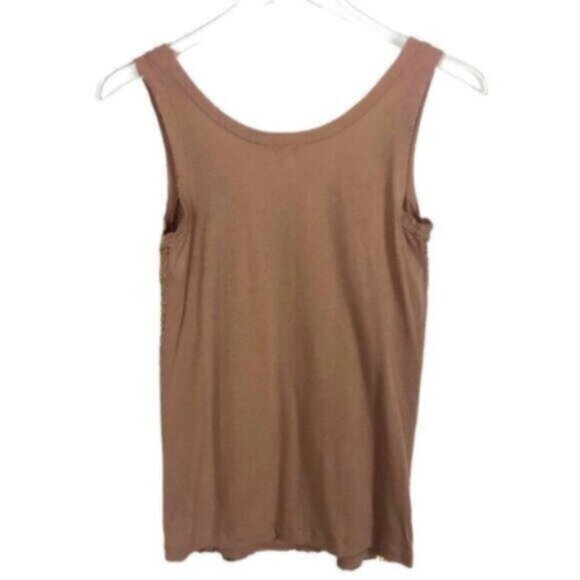 J. Crew | Women's Rose Gold Sequin Sleeveless Tank Top Size XS - Picture 4 of 5